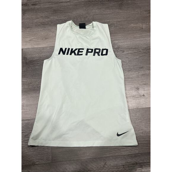 Nike Pro Dri Fit Womens Racerback Tank Top Tiffany Blue Mesh Back Size Small - Picture 1 of 4